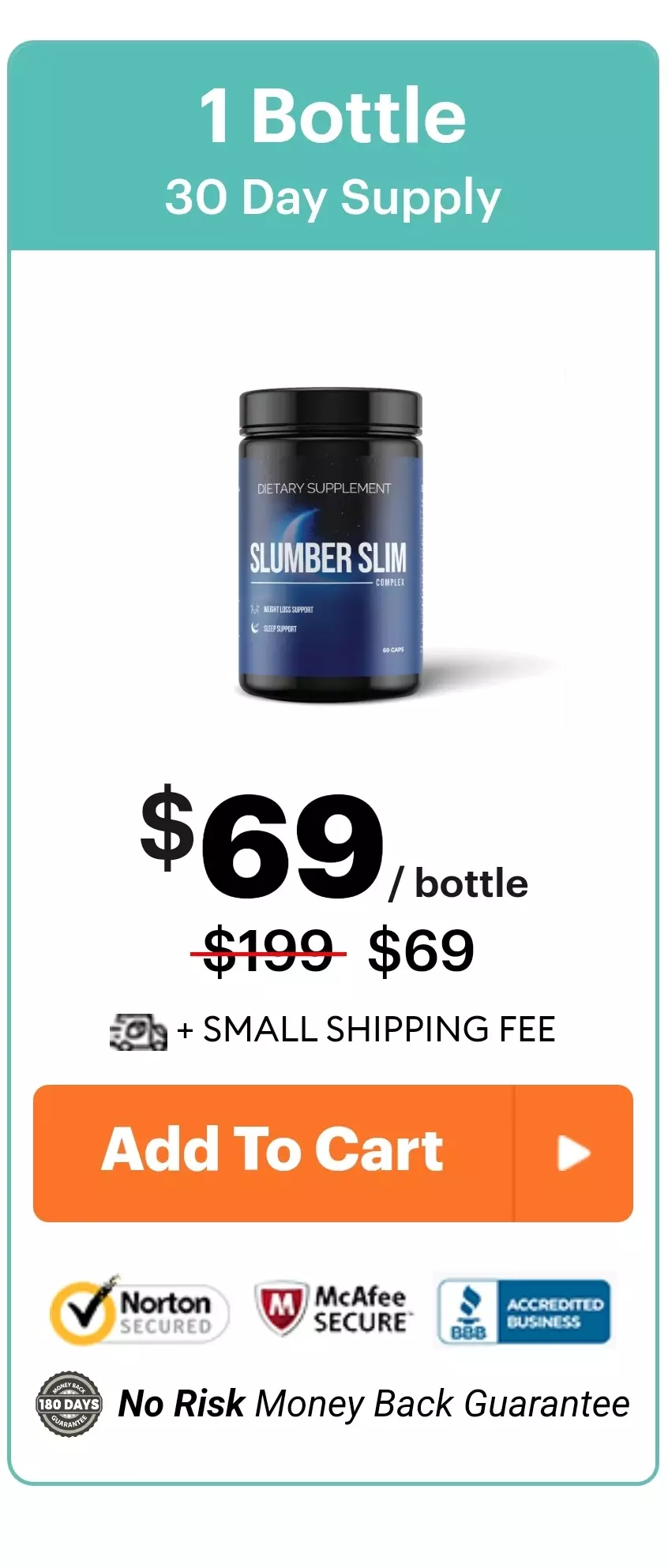 SlumberSlim™ 1 bottle pricing